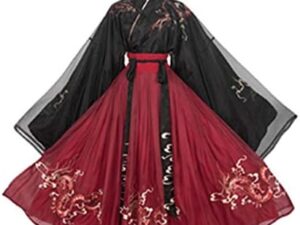 Black & Red Chinese Style Female HanFu / TangZhuang Size S/XL Costume For Rent