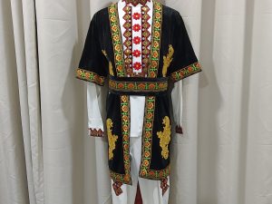 Red & Golden Chinese Qing Dynasty Female Costume Size M For Rent