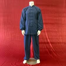 Dark Blue Male Old Hongkong / KungFu Costume Size L For Rent