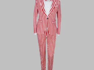 Red & Golden Masquerade Male Coat Size M For Rent