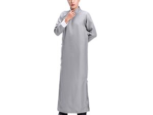 Grey Male Old Hongkong / KungFu Size XL Costume For Rent