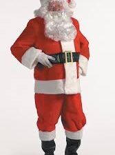 Deluxe Santa Suit Costume For Rent