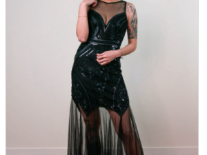 S-08 Sexy Black Dress