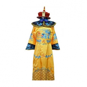 Chinese Qing Dynasty Emperor Yellow King Costume For Rent