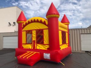 Yellow / Red Arch (Bouncy House) For Rent