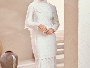 Baju Kurung Modern Off White