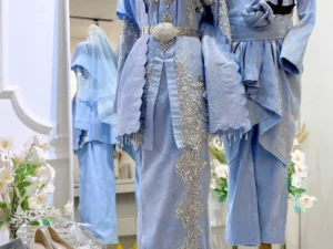 Dress Songket Sky Blue
