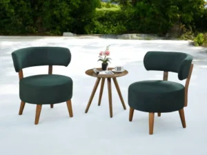 Two 1 Seater with Tea Stand