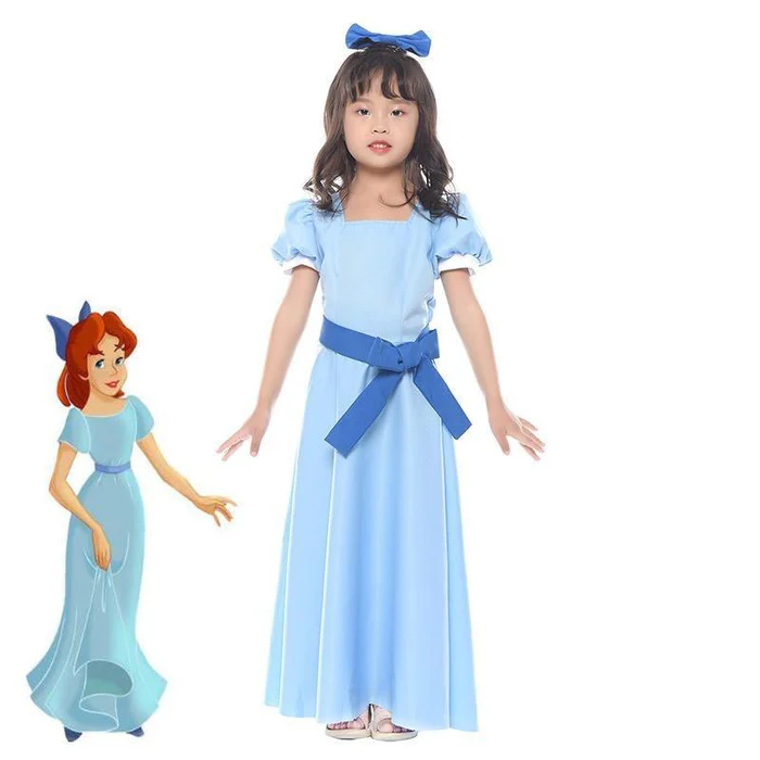 Disney Cartoon Movie Peter Pan Wendy Cosplay Costume Blue Dress for Rent 1Disney Cartoon Movie Peter Pan Wendy Cosplay Costume Blue Dress for Rent | RentSmart Asia | Renting Is The New Buying Disney Cartoon Movie Peter Pan Wendy Cosplay Costume Blue Dress for Rent