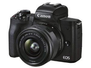 Canon EOS M50 Mark II Mirrorless Camera with 15-45mm Lens for Rent