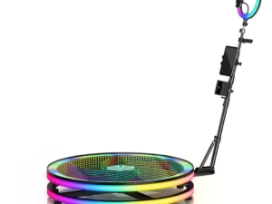 360 Photo Booth Selfie Platform 100cm With Flight Case (Support max 300kg) for Rent