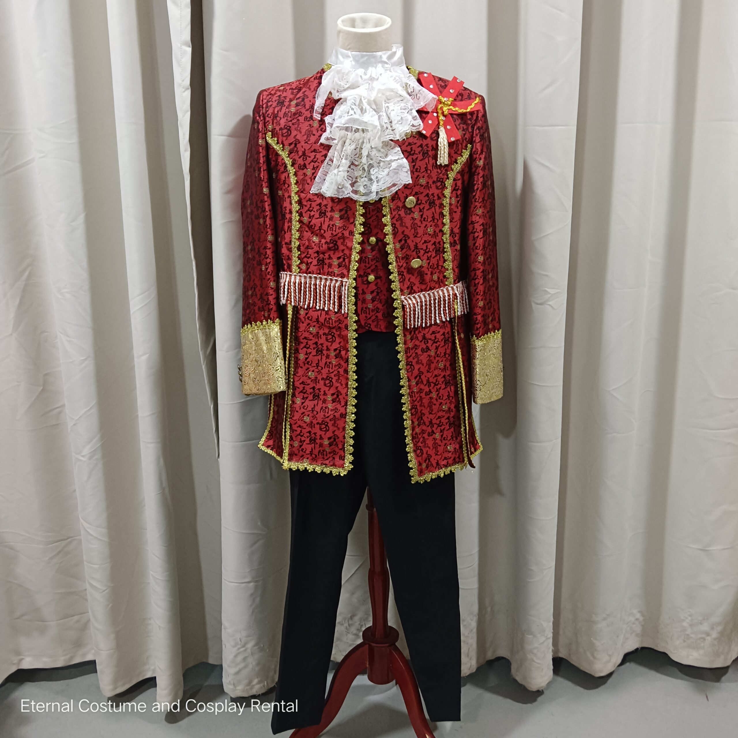 MASQUERADE Western Coat Male Maroon with Black Patterns for Rent 1MASQUERADE Western Coat Male Maroon with Black Patterns for Rent | RentSmart Asia | Renting Is The New Buying MASQUERADE Western Coat Male Maroon with Black Patterns for Rent