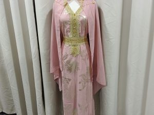 MIDDLE EAST Turkish/Egypt/Arabian Traditional Style Robe Female Pink & Gold Size UP TO L for Rent