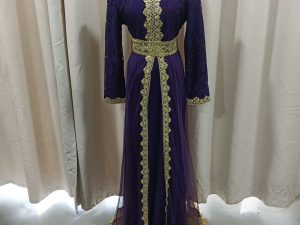 MIDDLE EAST Turkish/Egypt/Arabian Traditional Style Robe Female Purple Size UP TO XL for Rent