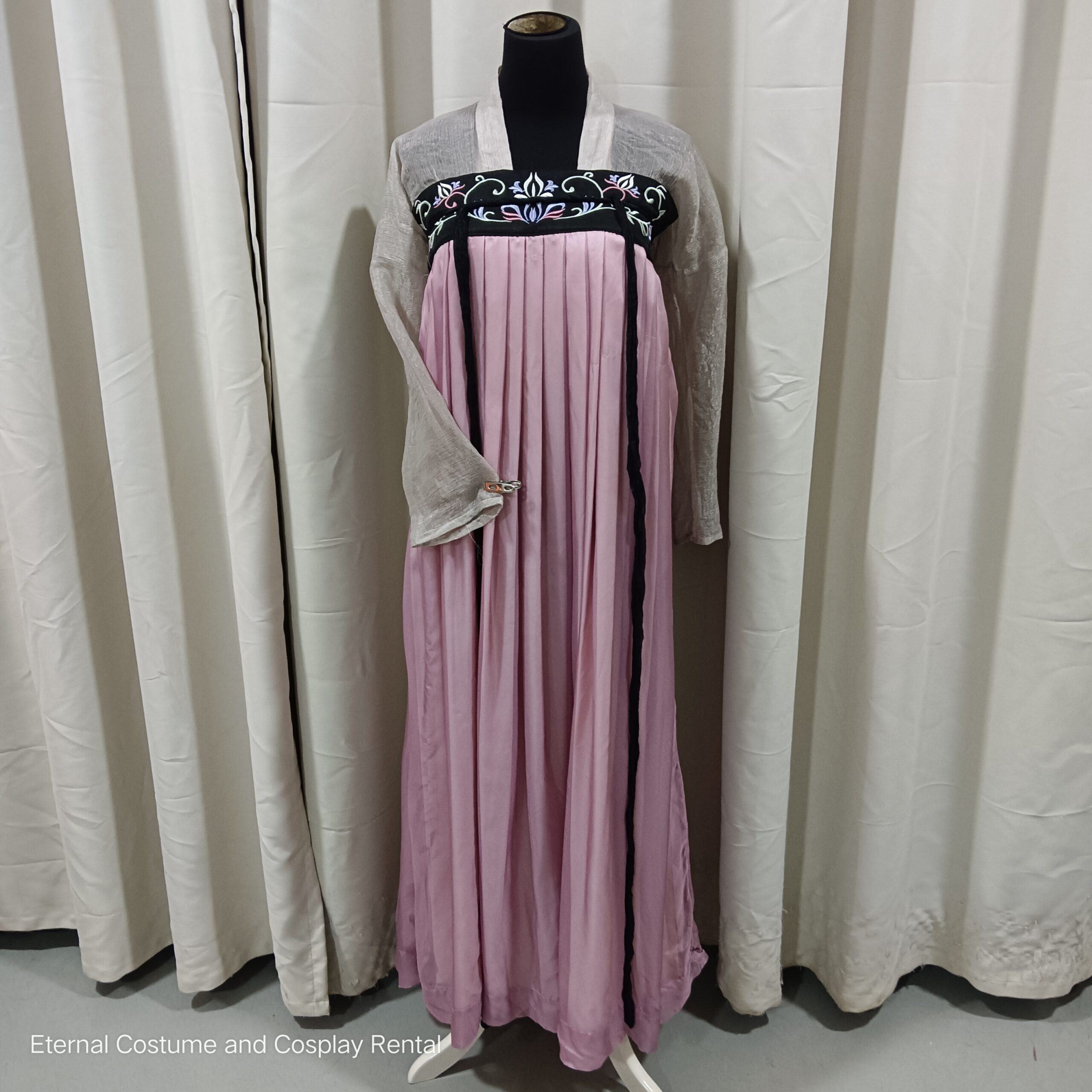 CHINESE Tang Dynasty Style Costume Grey & Pink Female Size S - L Wearer for Rent 1CHINESE Tang Dynasty Style Costume Grey & Pink Female Size S - L Wearer for Rent | RentSmart Asia | Renting Is The New Buying CHINESE Tang Dynasty Style Costume Grey & Pink Female Size S - L Wearer for Rent