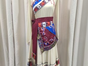 MONGOLIAN Style Costume Female Beige Size M - L for Rent