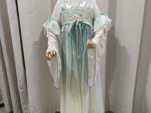 KIDS Chinese HanFu Style Costume Green Girl Height Below 140CM for Rent