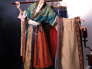 Chinese Godness Style Female HanFu Costume Green (青色神仙汉服女) for Rent